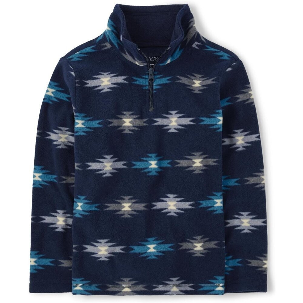 boys Warm Fleece Quarter Zip Pullover